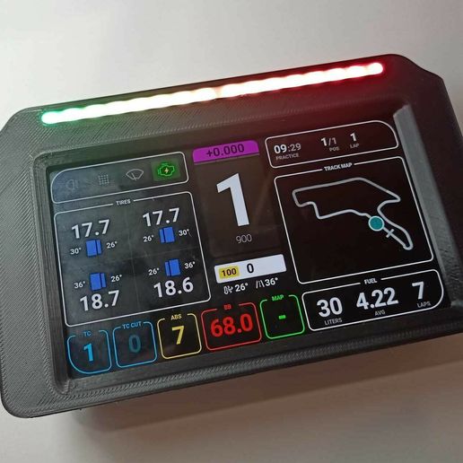 428144111_1073576247299797_6558134926189267150_n.jpg Sim Racing Dash Galaxy S5 DIY 3D Files