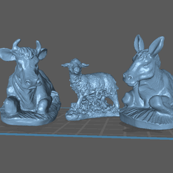 Captura-de-pantalla-animales1.png STL file CHRISTMAS CRIB-BIRTH CHRISTMAS - CHRISTMAS - CHRISTMAS NATIVITY - ANIMALS・Template to download and 3D print