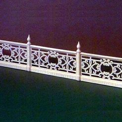 Pic_01A.jpg Free STL file Wrought-iron railings・Template to download and 3D print