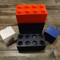 IMG_20210119_221435.jpg Fichier STL gratuit Boîtes empilables simples de style brique LEGO・Modèle à télécharger et à imprimer en 3D