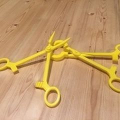 large_preview_IMG_7670.JPG Free STL file Fully 3D Printed Locking Forceps / Hemostats with Interchangeable Tips・Design to download and 3D print