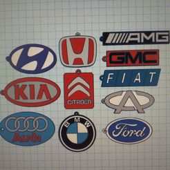 logos-1.jpg Pack llaveros logo autos 10 + 1