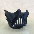 VADER PRINT1.jpg STL file Darth Vader Face Mask・3D print design to download