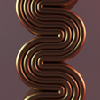 render_11.png S-shaped silicone spiral candle mold
