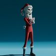 0020.jpg Christmas Jack Skellington Low Poly