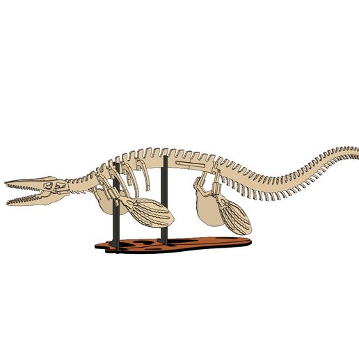 tylo-pic3.jpg Free STL file [3Dino Puzzle] Classic Style Tylosaurus・Design to download and 3D print, STAG-B