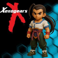🎮 Maria Balthasar - Xenogears | Chibi-Style 3D Figure・ STL File