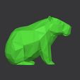 3333.jpg Low Poly Capybara - Geometric Animal 3D
