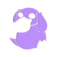 psykokwak marron.stl Badge pokemon psy
