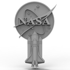 NASA.png 3D модель STL файл для CNC Router/Laser & 3D Printer NASA