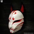 z2878706890206_0a7ad3b4f1716ff887658c0758a4473e.jpg Aragami 2 Mask - Kitsune Mask - Halloween Cosplay