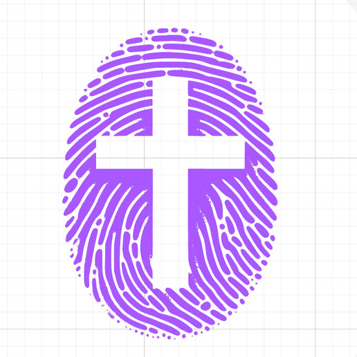 SVG laser file the cross idenification