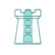 Castle-Tower-2-Cookie-Cutter.jpg SAND CASTLE TOWER COOKIE CUTTER, CASTLE TOWER COOKIE CUTTER