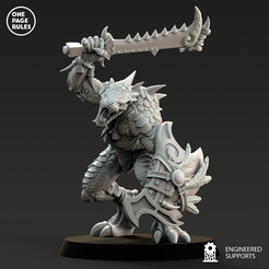 s-warriors-render-1.png Free STL file Saurian Warrior・3D printer design to download, onepagerules