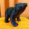 20231229_182210.jpg Piggy Bank cuddly Low Poly Bear  - NO SUPPORTS REQUIRED TO PRINT