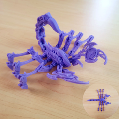 图怪兽_fa5cca0767dfd30561e3fce09e90a7dd_47223.png Cyber-Skorpion(Print-in-Place)