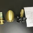IMG_0273.jpg Golden Easter Egg Maze Puzzle Gift Box, Unique Ornament with Hidden Labyrinth as gift/present wrapping for money, Family Game