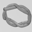 wf1.jpg Anel de eternidade com nó sobreposto e torcido tamanhos 6 a 10 modelo de impressão 3D