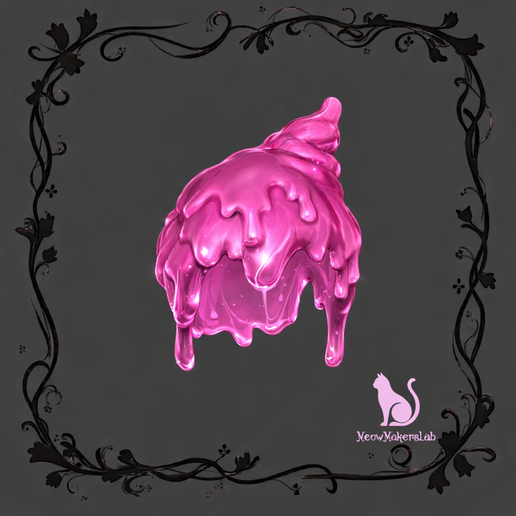 Melted Jelly Style Wig, compatible with Monster High