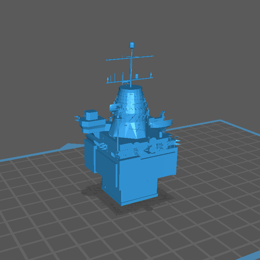 🏝️ USS Enterprise-class Island Superstructure 1/350・ STL File for 3D ...