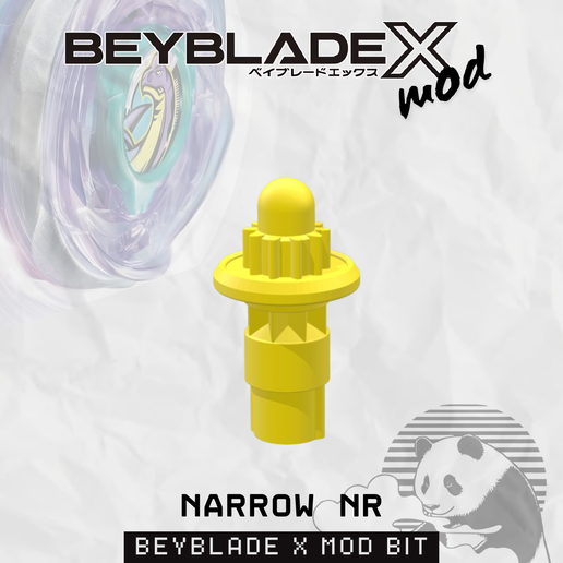 🎲 Beyblade X Bit Mod Narrow (Nr) Burst Resistance Mod・ STL File for 3D ...