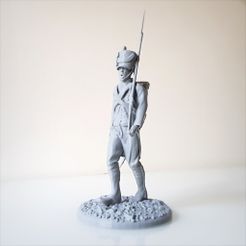 Napoleon_Infantery_Walk_A_00001.jpg STL-Datei Napoleonic soldier walk, Napoleonic Infantry 1805.・Design für 3D-Drucker zum herunterladen