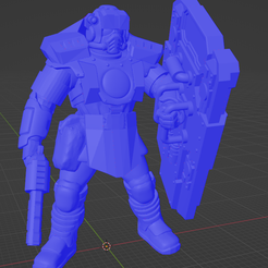 subjugator-pistol-and-sheild-pic.png Heavy patrolmen with a shield and pistole