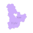 Kyiv_Blau.stl Ukraine Karte / Ukraine Map