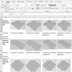 Excel.JPG Download free file Titanstructure City tiles stl list • Template to 3D print, Kal_Foxx