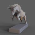 04.jpg 3D-печатная модель сердитого быка