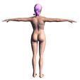 3.jpg Beautiful Naked woman -Rigged 3D model