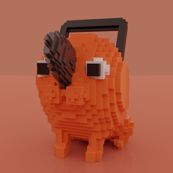 Pochit4.png Archivo STL gratis Pochita Pixel・Diseño de impresión 3D para descargar
