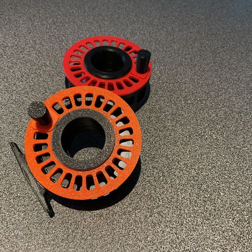 Hubless Fly Fishing Reel3D Print with the Bambu X1C 3D printerCults