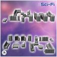 2.jpg Set of futuristic Sci-Fi interior furniture with beds and sofas (8) - Future Sci-Fi SF Post apocalyptic Tabletop Scifi Wargaming Planetary exploration RPG Terrain