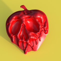 Manzana-Calavera.png Archivo STL Manzana Caramelizada de Calavera en 3D: La Deliciosa y Espeluznante Golosina de Halloween para tu Impresora・Design para impresora 3D para descargar