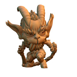 untitled.430.png STL-Datei Krampus chibi miniature kostenlos・Design für 3D-Drucker zum herunterladen