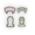 DIENTES-Y-TUMBA.jpg Fichier STL Emporte-pièce Dracula et dents de la tombe - Emporte-pièce Dracula et dents de la tombe・Modèle à imprimer en 3D à télécharger