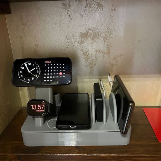 🍎 Apple Family charging station MagSafe・ STL File for 3D