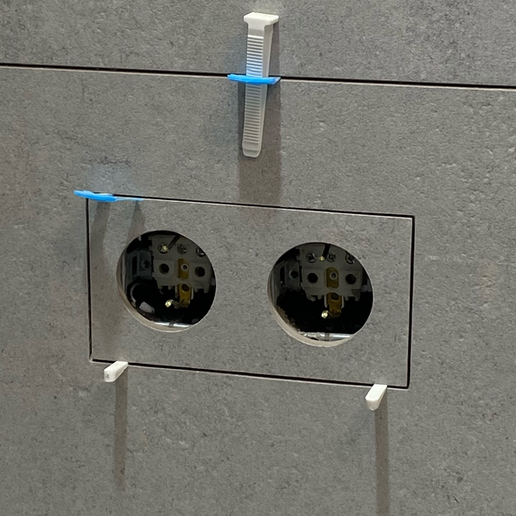 🛁 Concealed Double-mounted socket for under-tile installation・ STL File ...