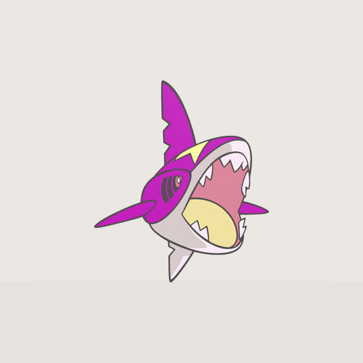 Pokemon Hoenn Shiny Sharpedo #319 Wall Art
