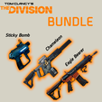 PORTADA_BUNDLE.png BUNDLE THE DIVISION 2 VOL 1 - EAGLE BEARER & CHAMELEON, EXOTIC ASSAULT RIFLES + STICKY BOMB
