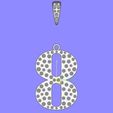19.jpg Letter 8 Flush Setting Diamond Pendant