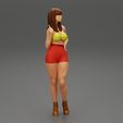 Girl-0014.jpg Pretty girl wearing a mini skirt bikini 3D Print Model