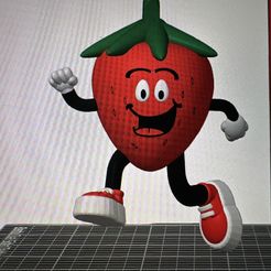 70156852621__F2DB4348-0BCC-4E4D-AA53-AD426ADF5F92.jpg STL file Strawberry Running - COMMERCIAL・3D print object to download