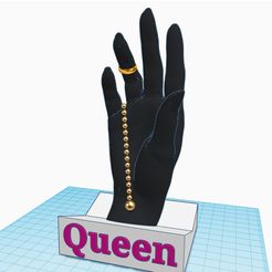Woman-Hand-Jewel-Holder-Queen-with-jewels.jpg Hand Jewelry Display Holder for Woman Queen