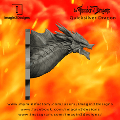 Quicksilver-Side.png 3D file PRE-SUPPORTED Shofa'shocaz -The Deceiver- The Quicksilver Dragon・3D printable model to download, Imagin3Designs