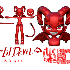 il_1588xN.png [KABBIT BJD] - Lil Devil Kabbit - (For FDM and SLA Printers)