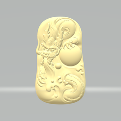1.png Fichier STL Pendentif dragon en perle modèle d'impression 3D・Objet imprimable en 3D à télécharger
