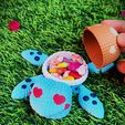 turtle_love_crochet_container_04.jpg Turtle Love - Valentine's Day multicolor knitted container - Not needed supports