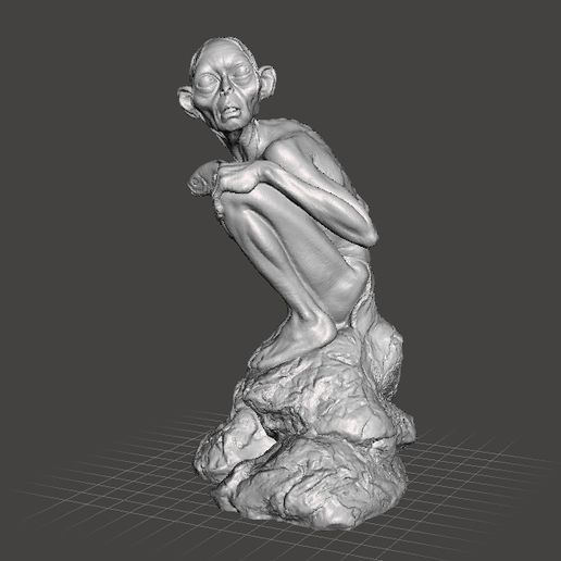 gollumstatue1.jpg 3D file GOLLUM SMEAGOL STATUE 2002 TWO TOWERS MODEL・3D printable model to download, 3DScanWorld